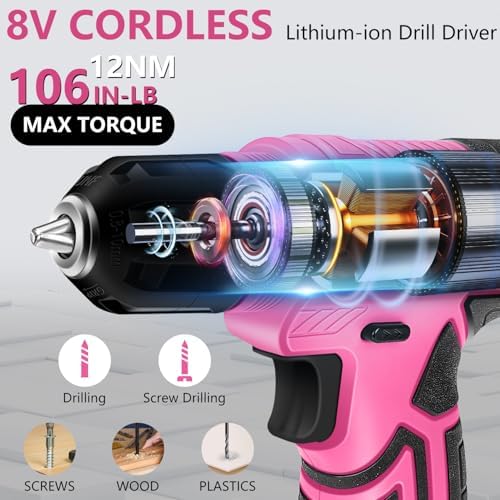 Ultimate 8V Cordless Drill Set - Complete Home Tool Kit for DIY Enthusiasts and Homeowners
