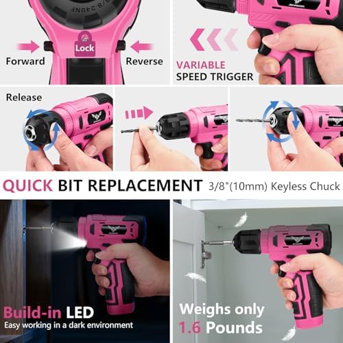 Ultimate 8V Cordless Drill Set - Complete Home Tool Kit for DIY Enthusiasts and Homeowners