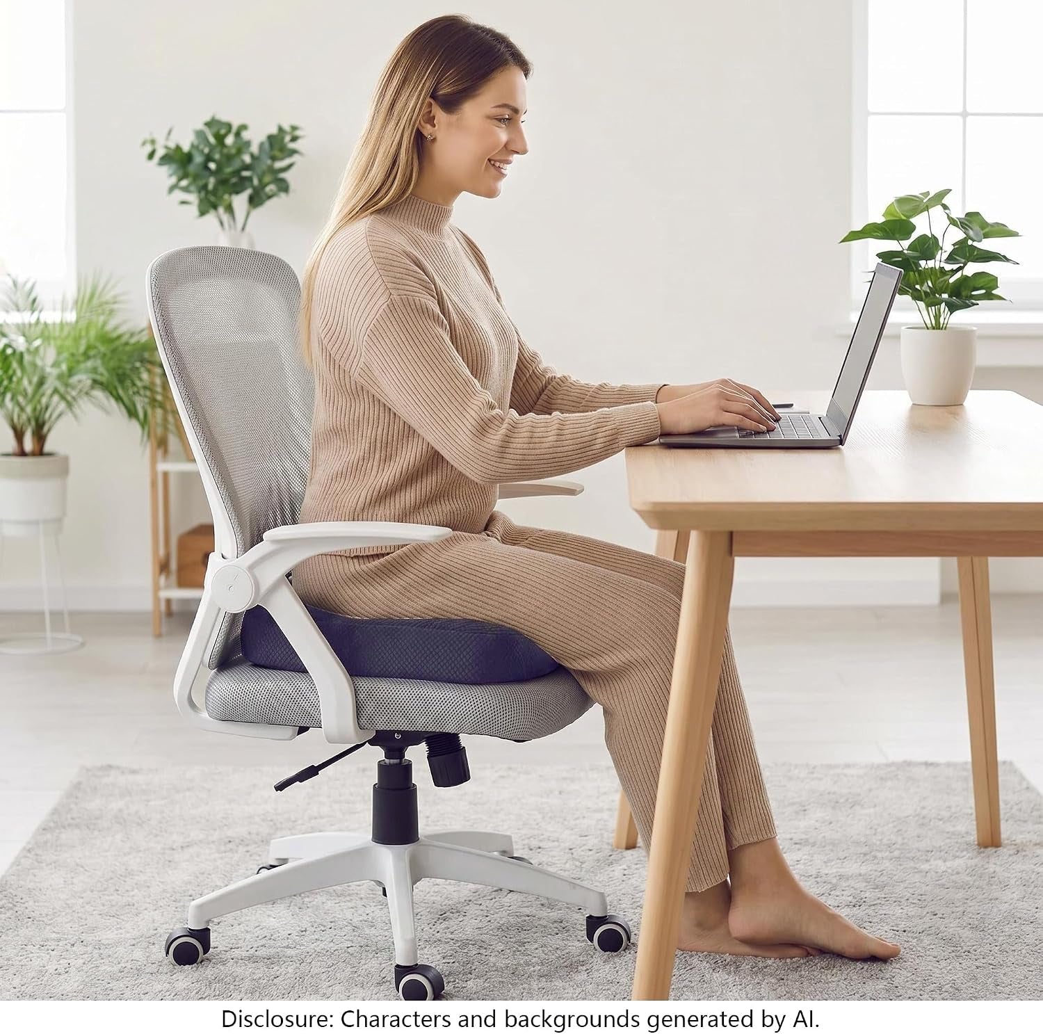 Office Chair Cushion Pillow Adult Car Booster Seat Cushions | Seat Cushions for Short People Effectively Increase Field of View Lower Back Fatigue Relief, for Home Anti-Slip 18X18X4.7"