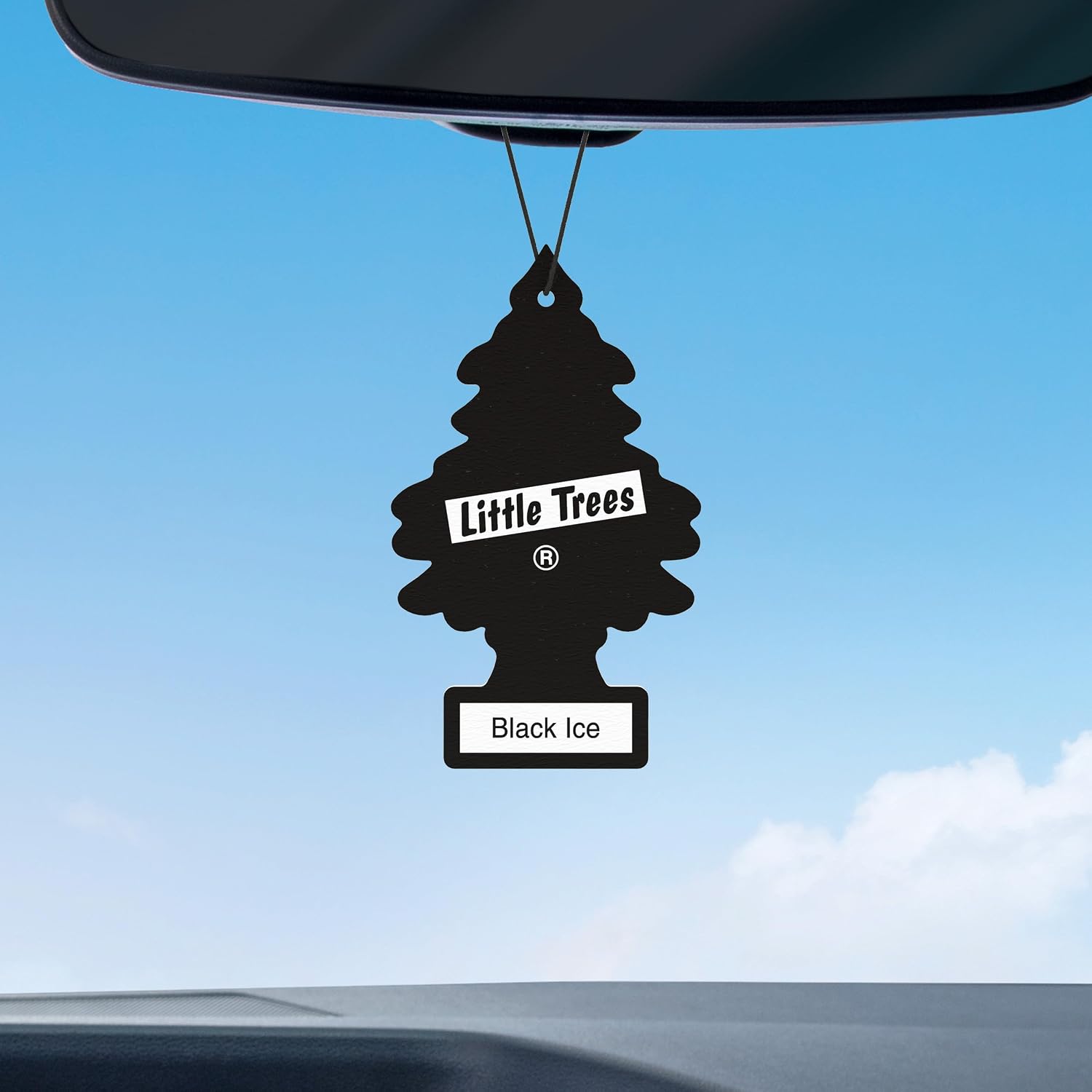Transform Your Space with Little Trees Black Ice Air Freshener - Long Lasting Scent for Home and Auto - 24 Pack