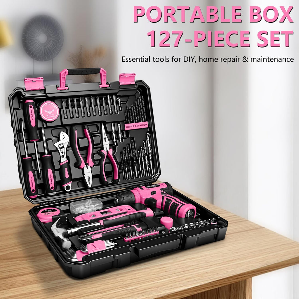 Ultimate 8V Cordless Drill Set - Complete Home Tool Kit for DIY Enthusiasts and Homeowners