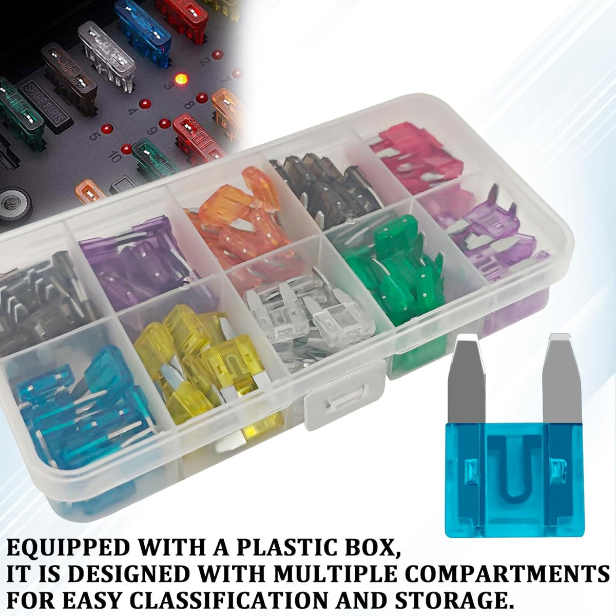 Ultimate 120PCS Mini Fuses Assortment Kit - Multi-Color Auto Blade Fuses with Puller Tool for Cars, RVs, Trucks, and More!