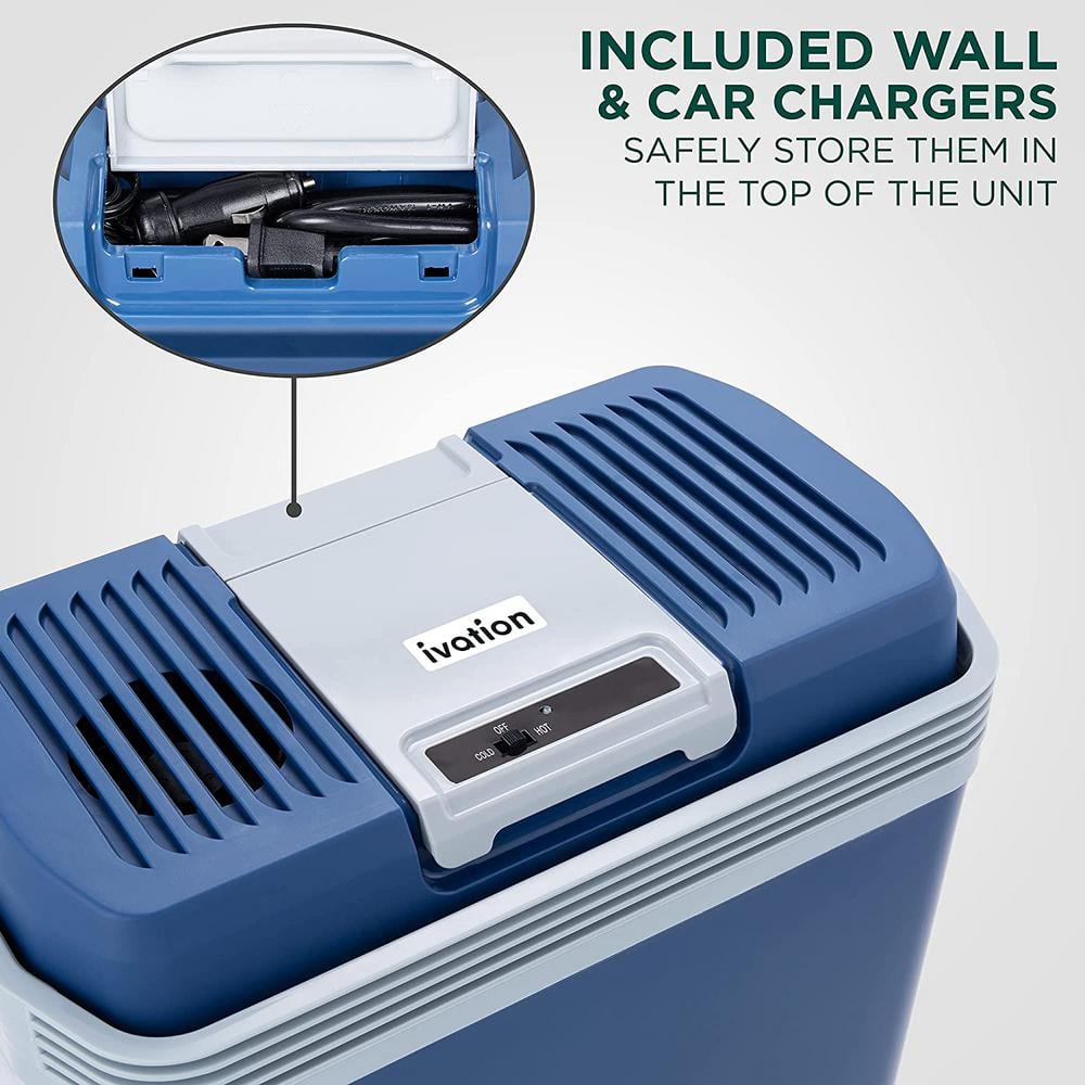 Stay Cool and Warm on the Go with the 24L Electric Cooler and Warmer - Your Ultimate Portable Car Fridge!