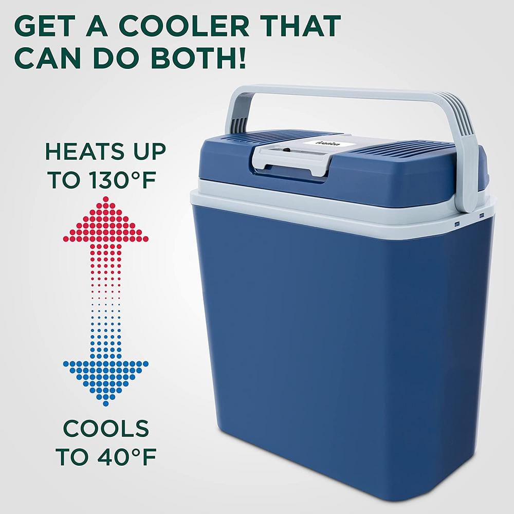 Stay Cool and Warm on the Go with the 24L Electric Cooler and Warmer - Your Ultimate Portable Car Fridge!